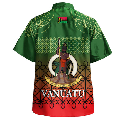 Vanuatu Hawaiian Shirt Custom Seal Flag Color Mutis En Atan Design