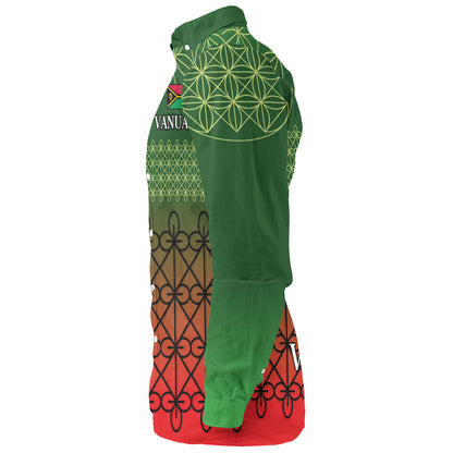 Vanuatu Long Sleeve Shirt Custom Seal Flag Color Mutis En Atan Design