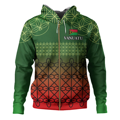 Vanuatu Hoodie Custom Seal Flag Color Mutis En Atan Design