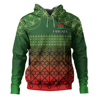 Vanuatu Hoodie Custom Seal Flag Color Mutis En Atan Design
