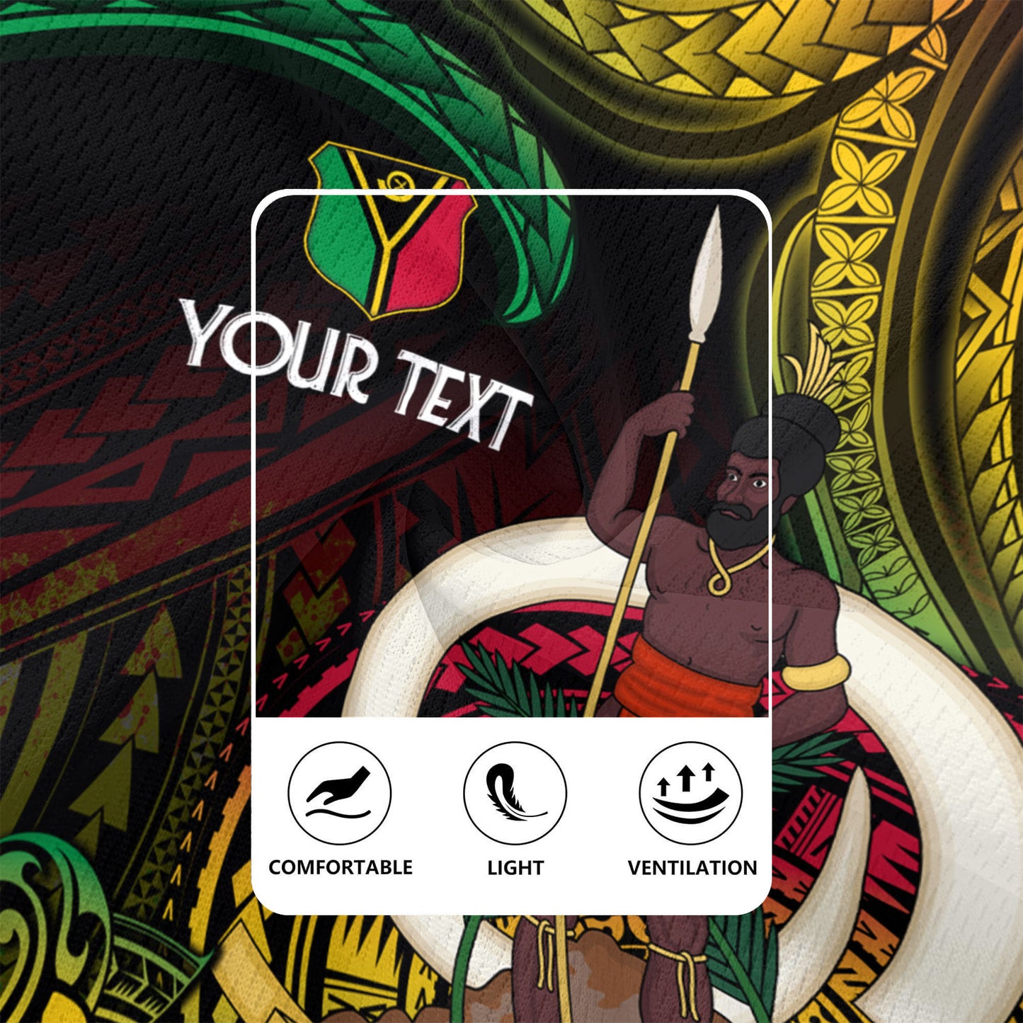 Vanuatu Rugby Jersey Custom Special Style