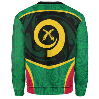 Vanuatu Sweatshirt Seal Tribal Patterns