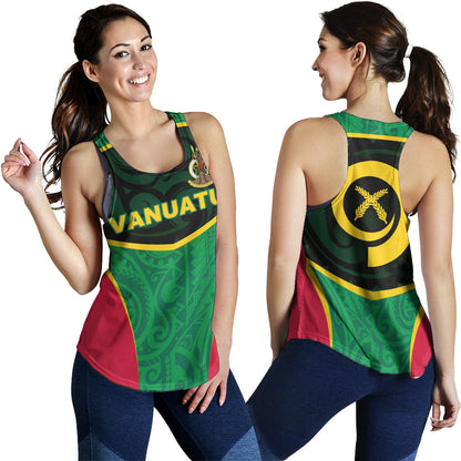 Vanuatu Women Tank Seal Tribal Patterns