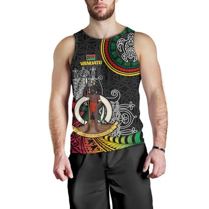 Vanuatu Tank Top Custom Seal With Mutis En Atan Patterns