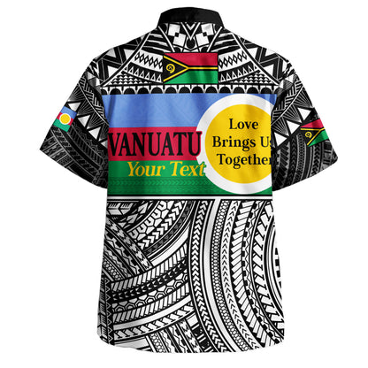 Vanuatu Hawaiian Shirt - Custom Shefa Tribal Pattern Mix Flag