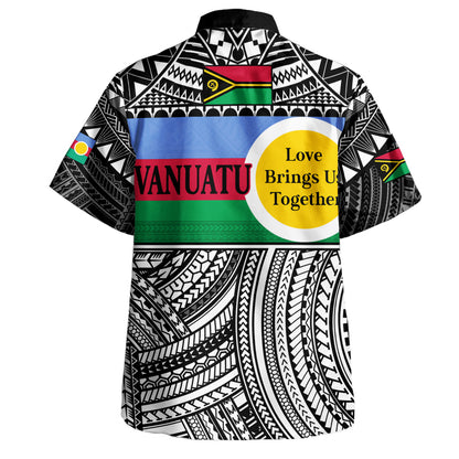 Vanuatu Hawaiian Shirt - Custom Shefa Tribal Pattern Mix Flag