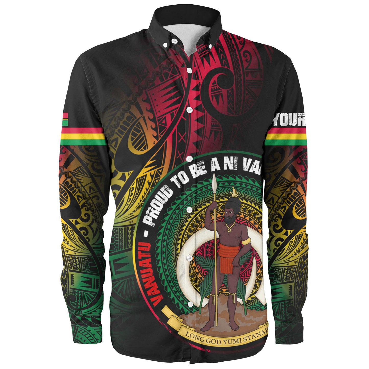 Vanuatu Long Sleeve Shirt Custom Vanuatu Proud To Be A Ni Van Design