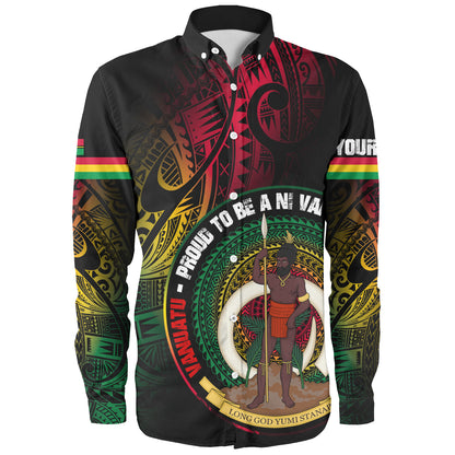 Vanuatu Long Sleeve Shirt Custom Vanuatu Proud To Be A Ni Van Design