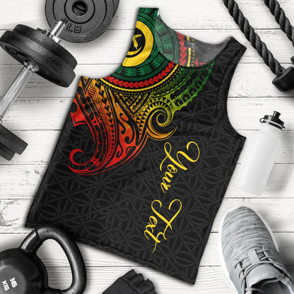 Vanuatu Tank Top Custom Vanuatu Seal Mutis En Atan Patterns Reggae Color