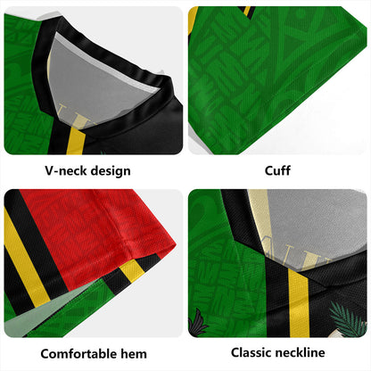 Vanuatu Rugby Jersey Melanesia Flag Design