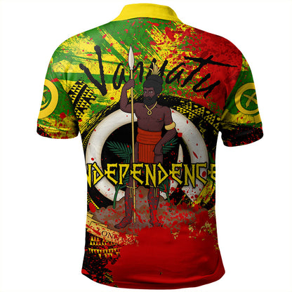 Vanuatu Polo Shirt Tribal Grunge Style