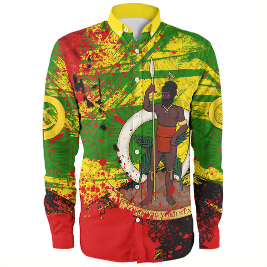 Vanuatu Long Sleeve Shirt Tribal Grunge Style