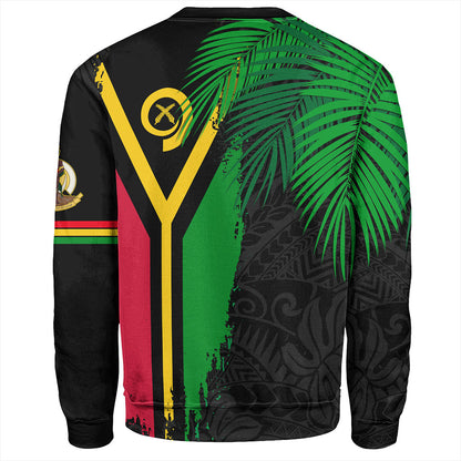 Vanuatu Sweatshirt Special Fabric Leaves