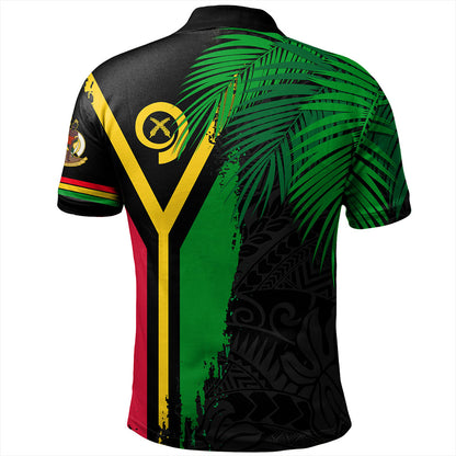Vanuatu Polo Shirt Special Fabric Leaves