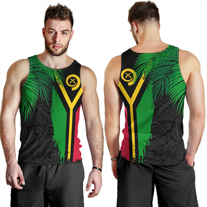 Vanuatu Tank Top Special Fabric Leaves