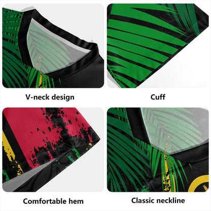 Vanuatu Rugby Jersey Special Fabric Leaves