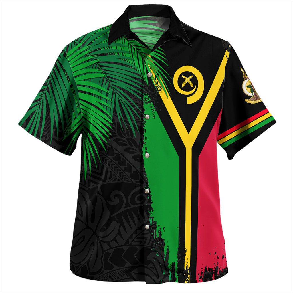 Vanuatu Hawaiian Shirt Special Fabric Leaves