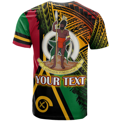 Vanuatu T-Shirt - Custom Polynesian Grunge Texture Style T-Shirt