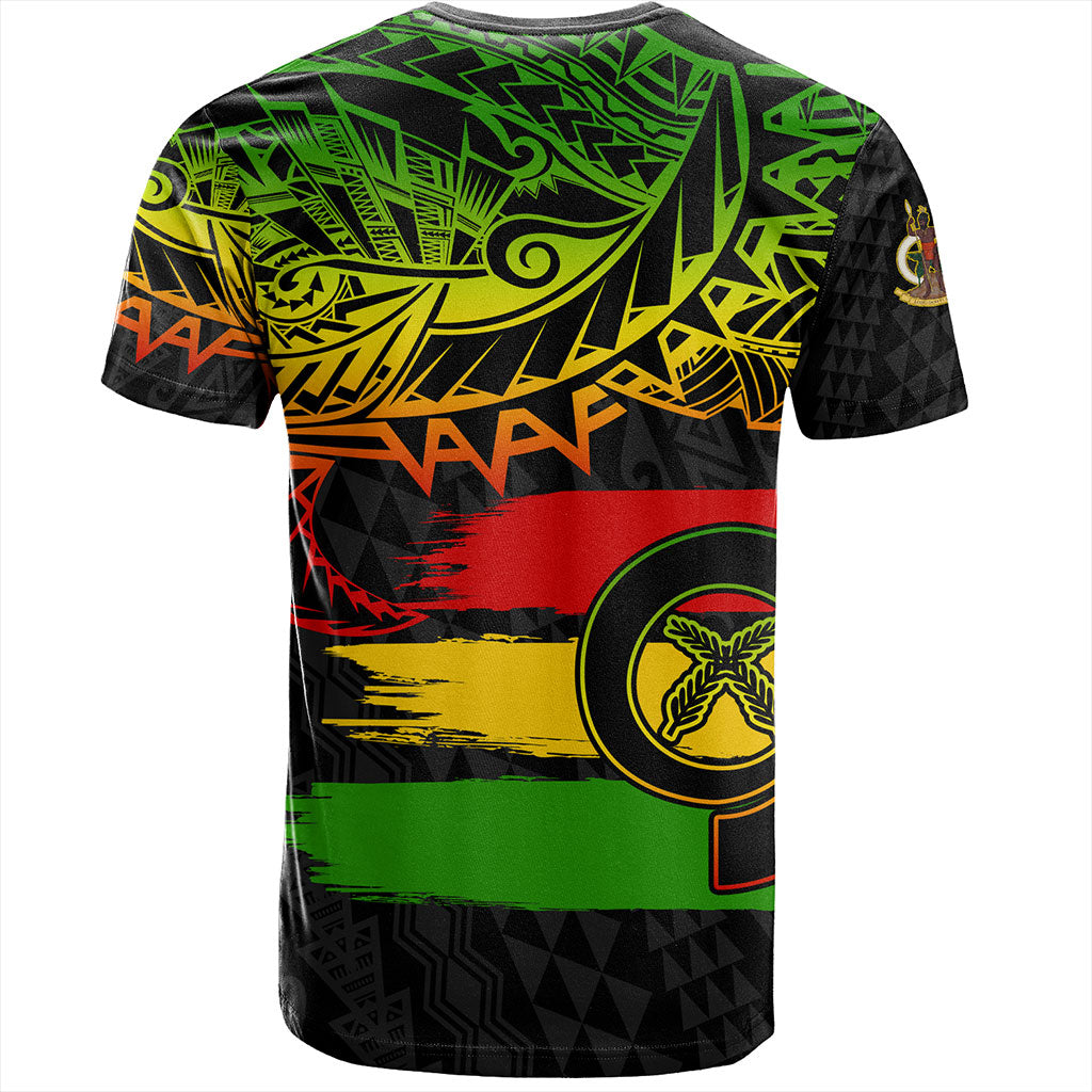 Vanuatu T-Shirt Tribal Grunge Flag