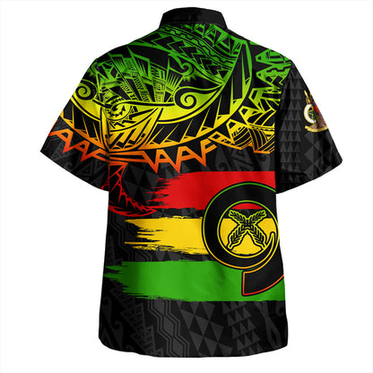 Vanuatu Hawaiian Shirt Tribal Grunge Flag
