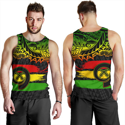 Vanuatu Tank Top Tribal Grunge Flag