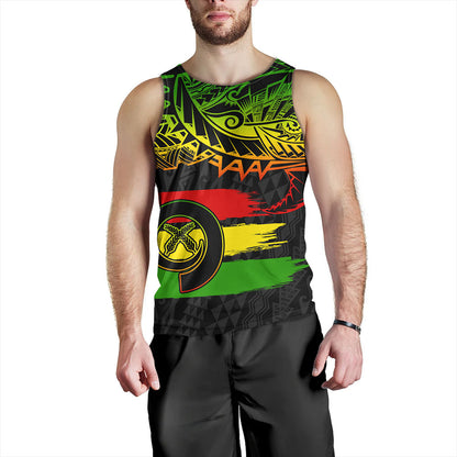 Vanuatu Tank Top Tribal Grunge Flag