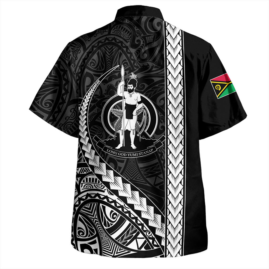 Vanuatu Hawaiian Shirt Tribal Melanesian Coat Of Arms