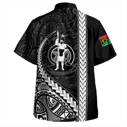 Vanuatu Hawaiian Shirt Tribal Melanesian Coat Of Arms
