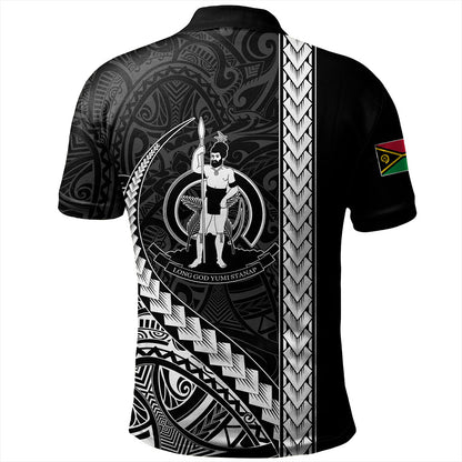 Vanuatu Polo Shirt Tribal Melanesian Coat Of Arms