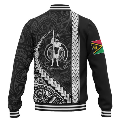 Vanuatu Baseball Jacket Tribal Melanesian Coat Of Arms