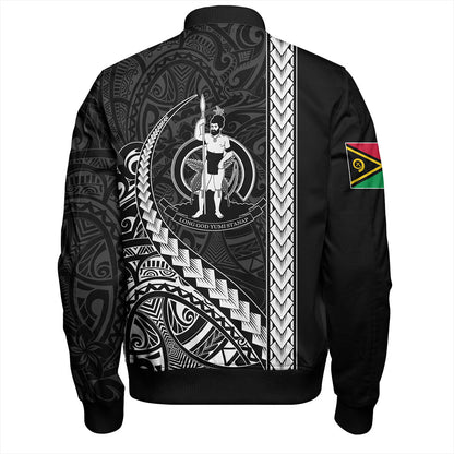 Vanuatu Bomber Jacket Tribal Melanesian Coat Of Arms
