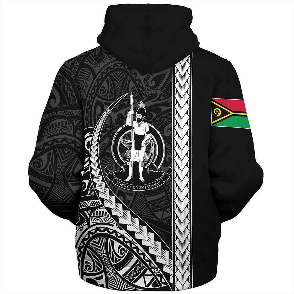 Vanuatu Sherpa Hoodie Tribal Melanesian Coat Of Arms