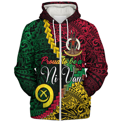 Vanuatu Sherpa Hoodie Proud To Be A Ni-van