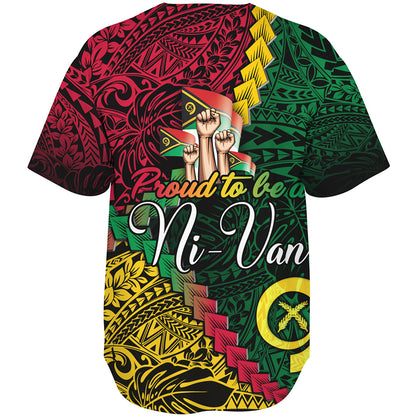 Vanuatu Baseball Shirt Proud To Be A Ni-van