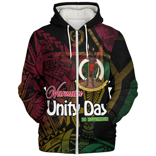 Vanuatu Sherpa Hoodie Vanuatu Unity Day