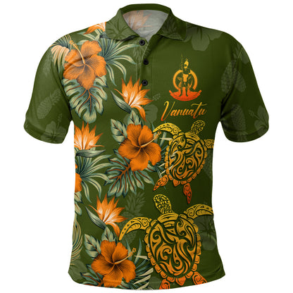 Vanuatu Polo Shirt Custom Personalised Polynesian Tropical Summer