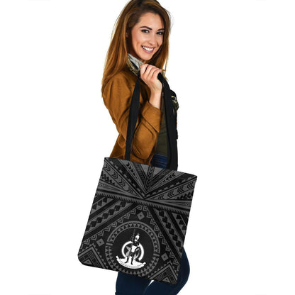 Vanuatu Custom Personalised Tote Bag Polynesian Tattoo Style