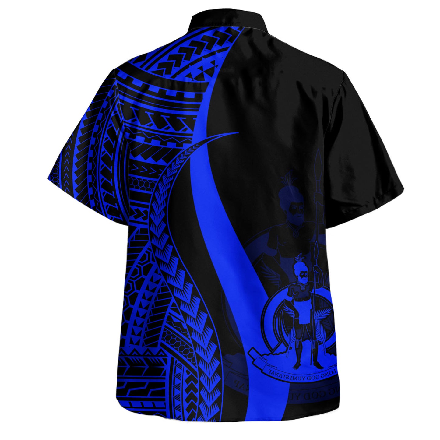 Vanuatu Custom Personalised Hawaiian Shirt Polynesian Tentacle Tribal Pattern