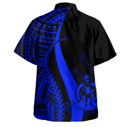 Vanuatu Custom Personalised Hawaiian Shirt Polynesian Tentacle Tribal Pattern