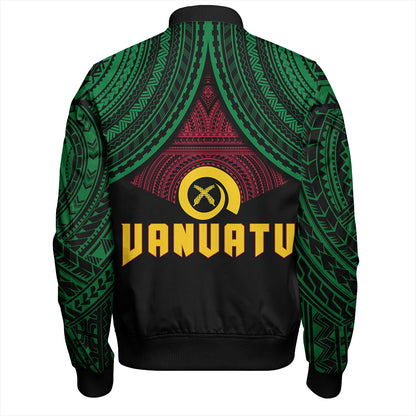 Vanuatu Bomber Jacket Coat Of Arms Tribal