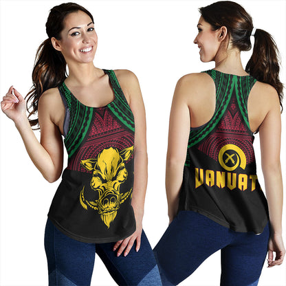 Vanuatu Women Tank Coat Of Arms Tribal