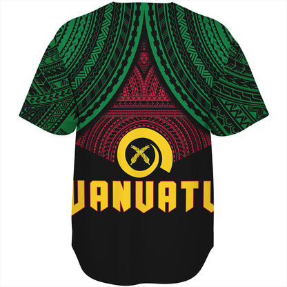 Vanuatu Baseball Shirt Coat Of Arms Tribal