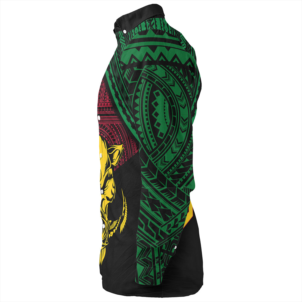 Vanuatu Long Sleeve Shirt Coat Of Arms Tribal