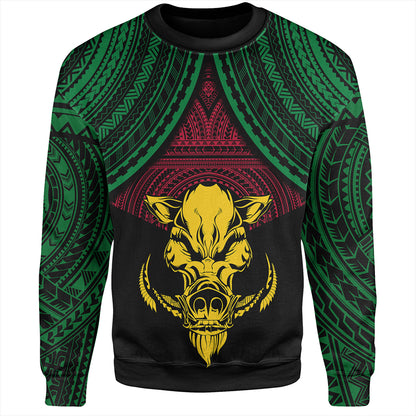 Vanuatu Sweatshirt Coat Of Arms Tribal