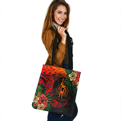 Vanuatu Tote Bag Polynesian Turtle Tropical