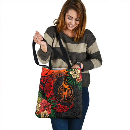 Vanuatu Tote Bag Polynesian Turtle Tropical