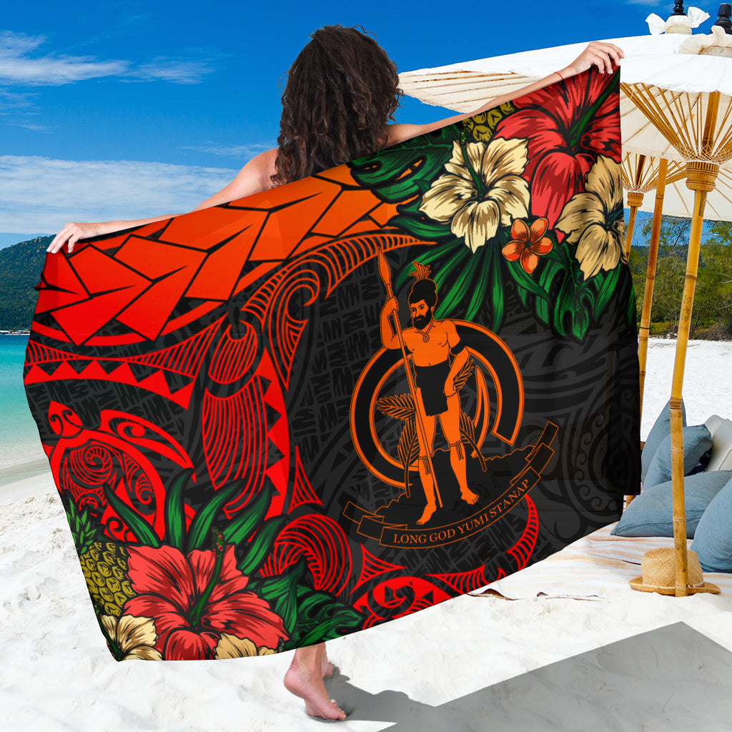 Vanuatu Sarong Polynesian Turtle Tropical