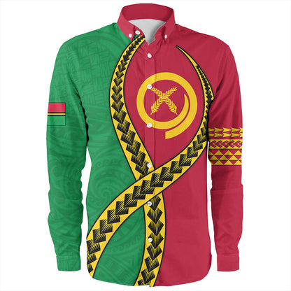 Vanuatu Long Sleeve Shirt Tribal Polynesian In My Heart