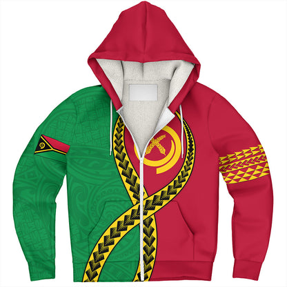 Vanuatu Sherpa Hoodie Tribal Polynesian In My Heart