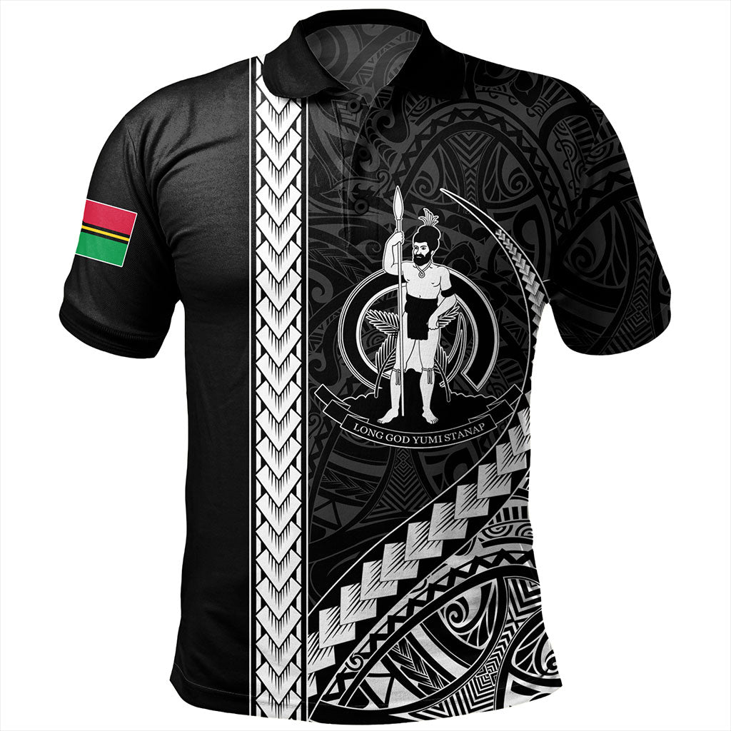 Vanuatu Polo Shirt Tribal Melanesian Coat Of Arms